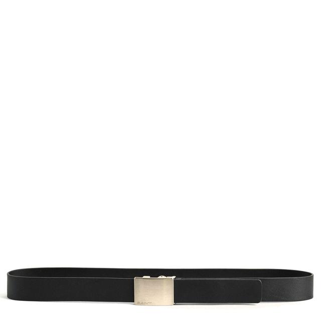 Diržas vyrams, Juoda, PLAQUE BUCKLE LEATHER