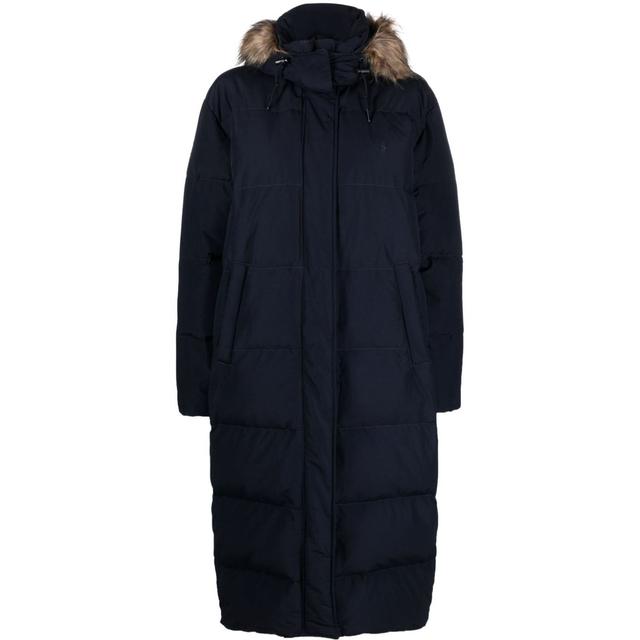 Pūkinis paltas moterims, Mėlyna, Lng crly ct insulated coat