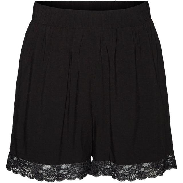 Šortai moterims, Juoda, VMASTA LACE H/W SHORT
