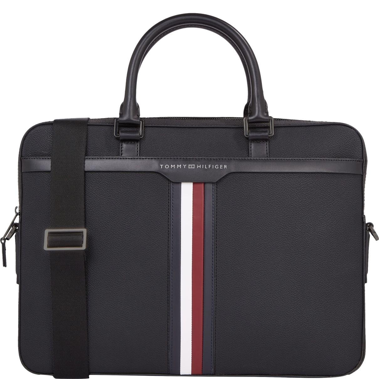 Dėklas kompiuteriui vyrams, Juoda, Coated canvas computer bag