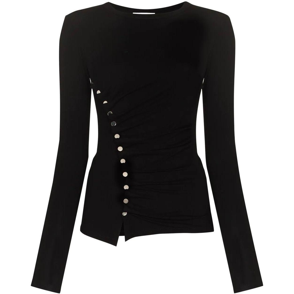 Palaidinės moterims, Juoda, Long sleeve sweater