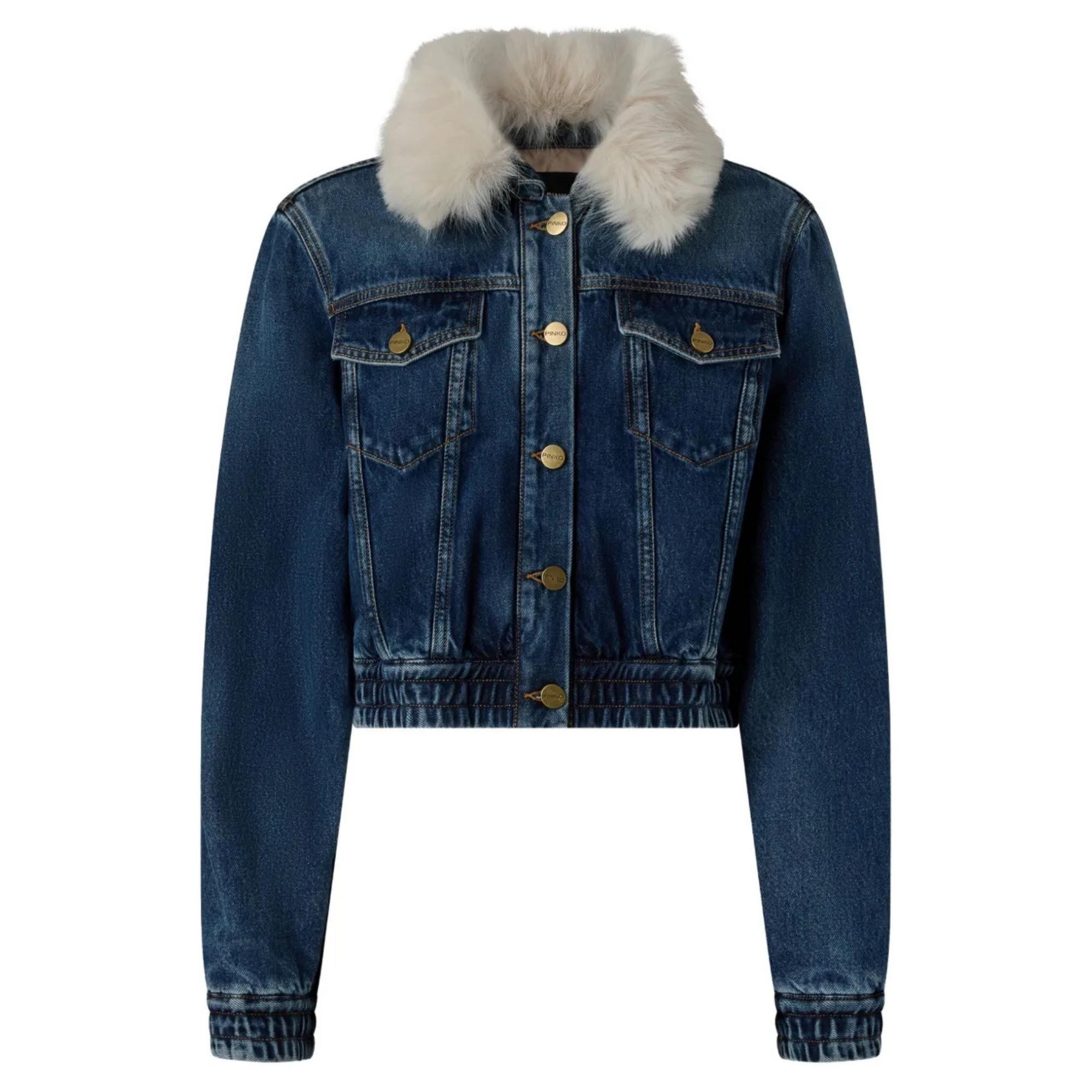 Džinsinis švarkas moterims, Mėlyna, Beato bomber