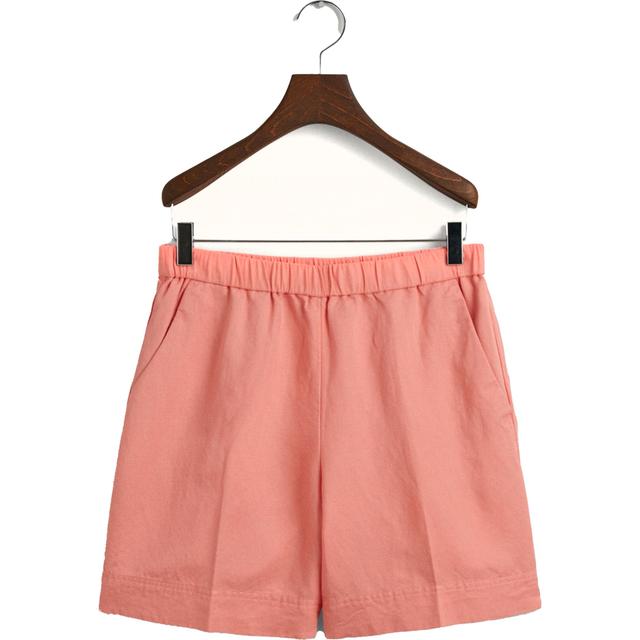Šortai moterims, Rožinė, REL LINEN BLEND PULL ON SHORTS