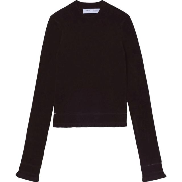 Megztinis moterims, Juoda, Cropped turtleneck sweater