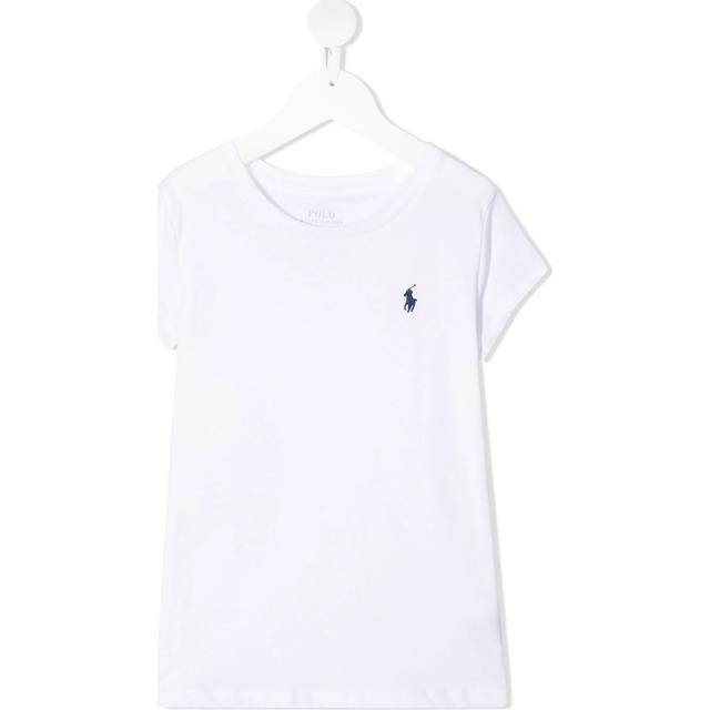 Marškinėliai trump. rankovėmis mergaitėms, Balta, Jersey t-shirt