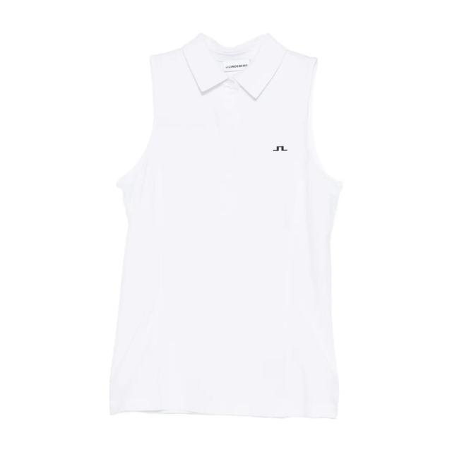 Polo marškiniai trumpos rank. moterims, Balta, Dena sleeveless polo