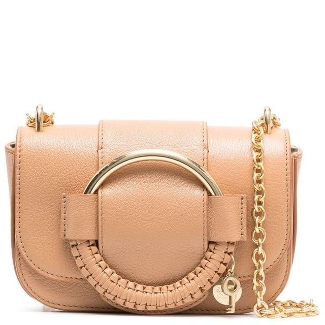 Rankinė per petį moterims, Ruda, Hana chain bag