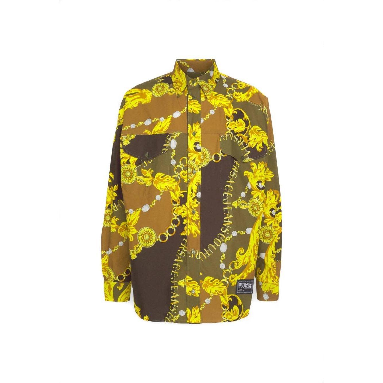 Marškiniai ilgomis rankovėmis vyrams, Žalia, O print shirt