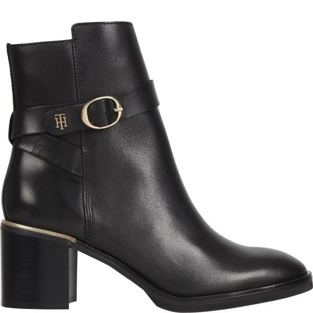 Aulinukai moterims, Juoda, BELT HEELED BOOT