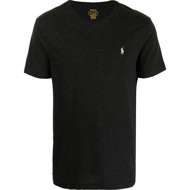 Marškinėliai vyrams, Juoda, Slim jersey crewneck t-shirt