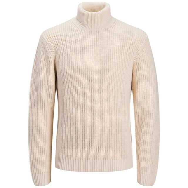 Megztinis su kaklu vyrams, Smėlio, Bleecker knit roll neck