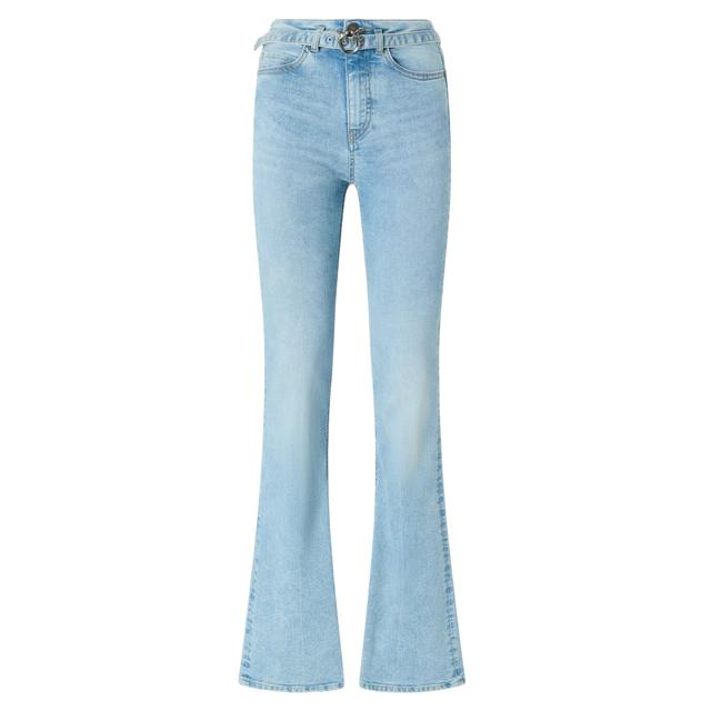 Platėjantys džinsai moterims, Mėlyna, Flora flare