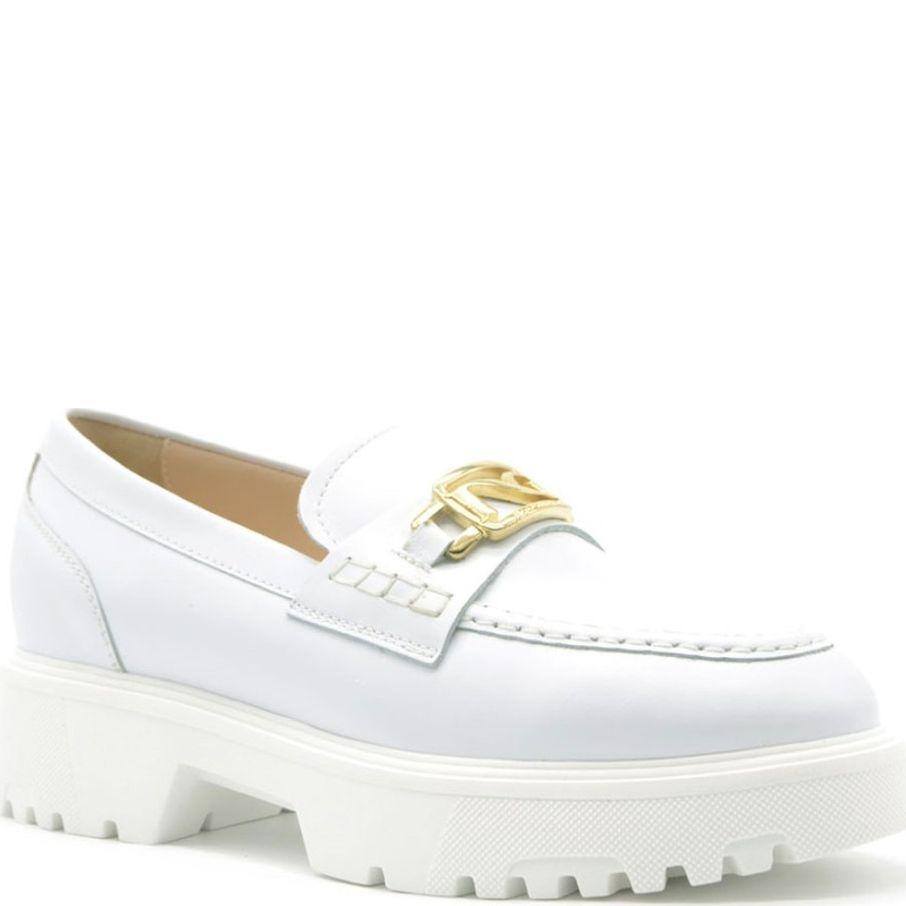 Loaferiai moterims, Balta, Skipper loafers