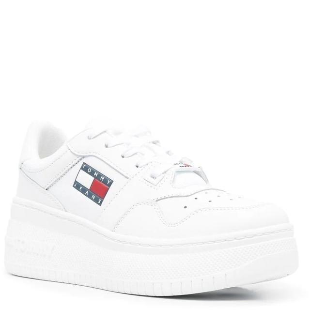 Sportiniai bateliai moterims, Balta, JEANS BASKET WMN PLAT.