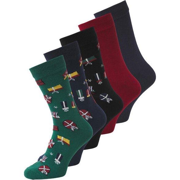 Kojinės vyrams, Mėlyna, JACXMAS WRAPPING SOCKS