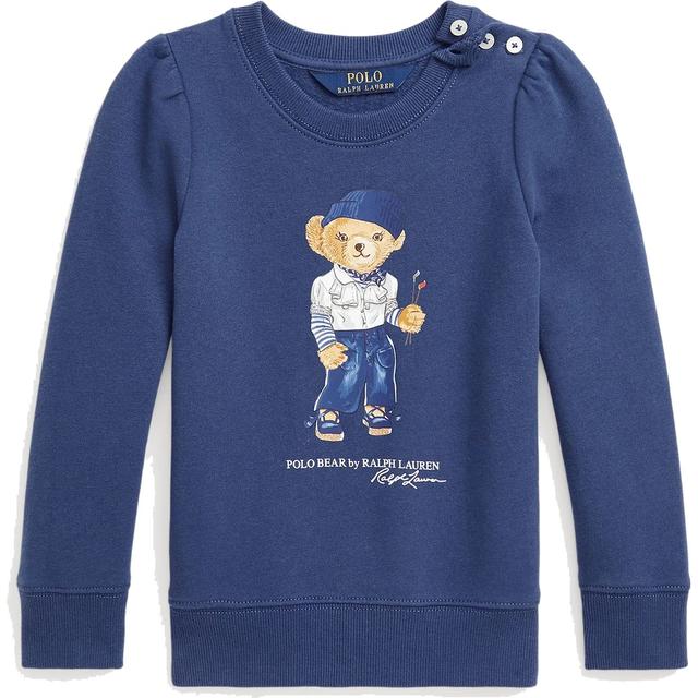 Sportinis nertinis mergaitėms, Mėlyna, Polo bear sweatshirt  (2-6x)