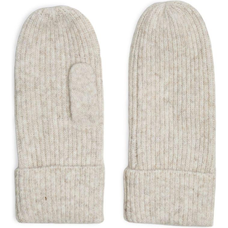 Kumštinės pirštinės moterims, Balta, Mocca mittens