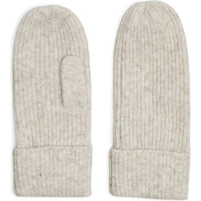 Kumštinės pirštinės moterims, Balta, Mocca mittens