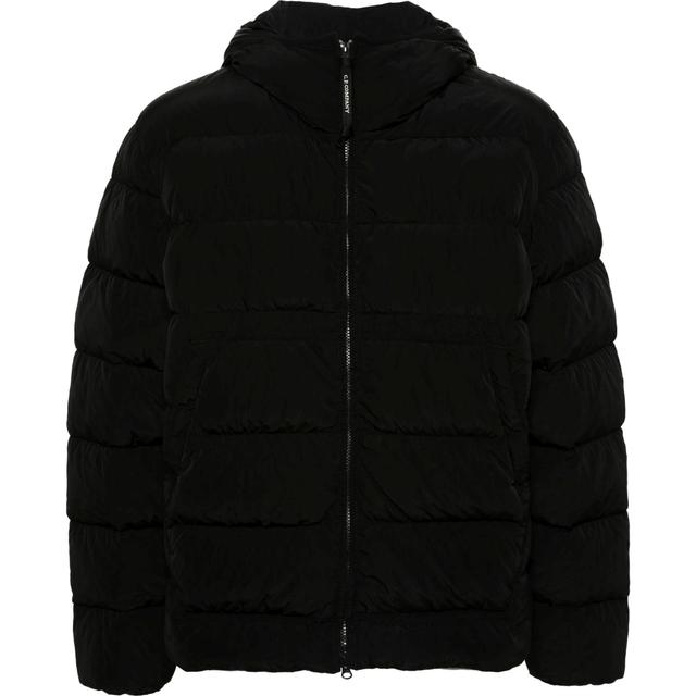 Pūkinė striukė vyrams, Juoda, Hooded padded jacket