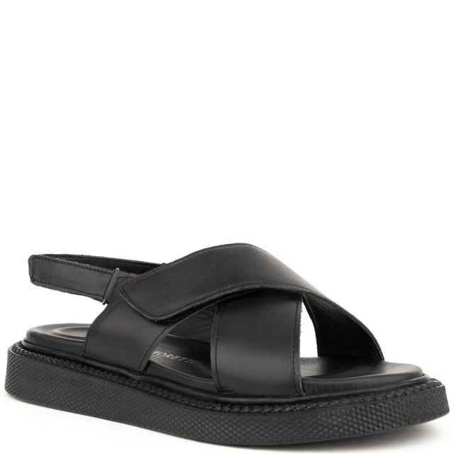 Basutės moterims, Juoda, Sandals, SERGIO MORETTI