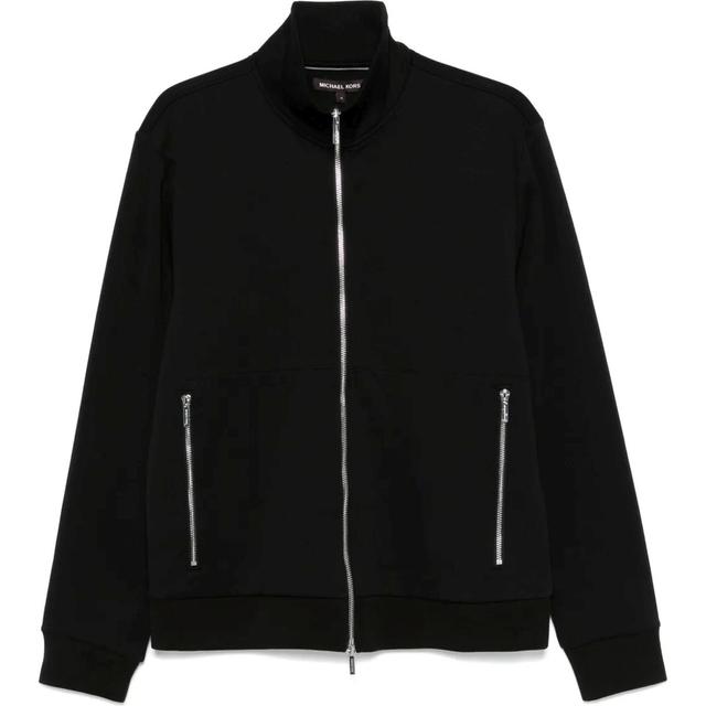 Megztinis vyrams, Juoda, Dressy full zip mock