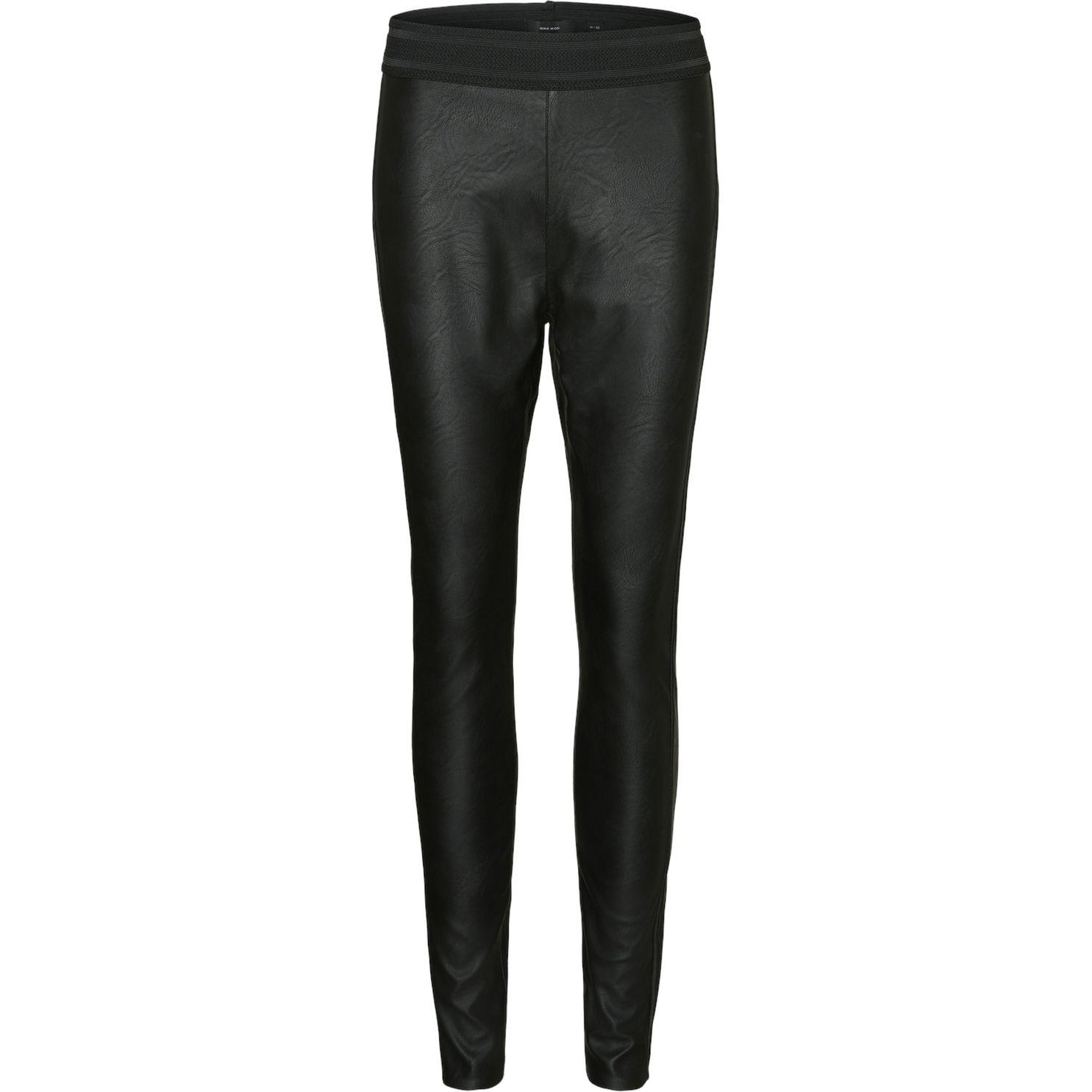 Kelnės moterims, Juoda, VMSTORM NW PU LE