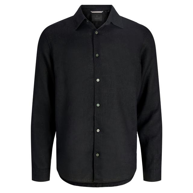 Marškiniai ilgomis rankovėmis vyrams, Juoda, Lawrence linen