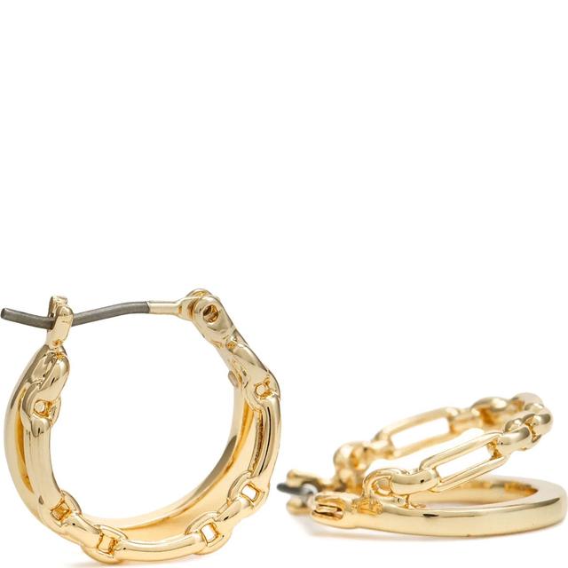 Auskarai moterims, Auksinė, Pe 15mm split hoop