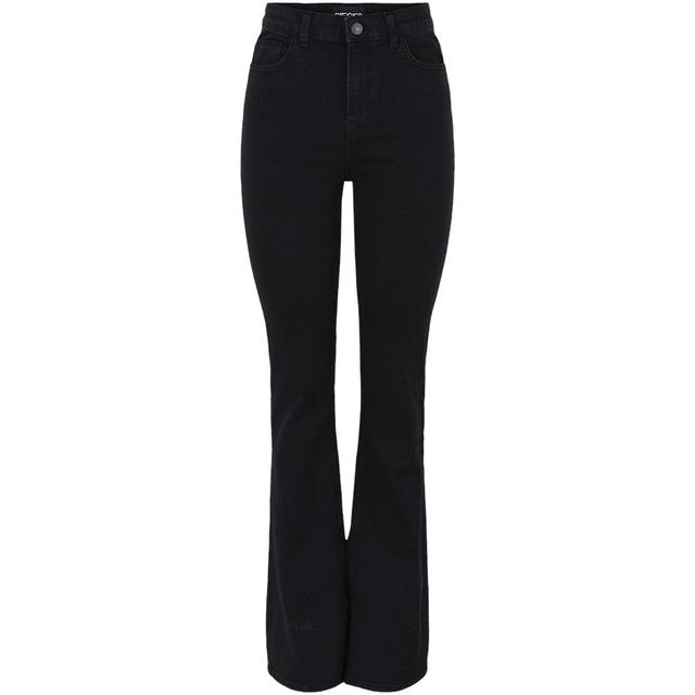 Platėjantys džinsai moterims, Juoda, PCPEGGY FLARED HW JE