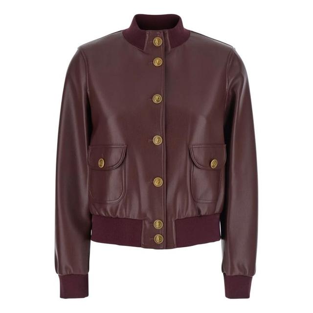 Odinė striukė moterims, Vyšninė, Leather jacket 