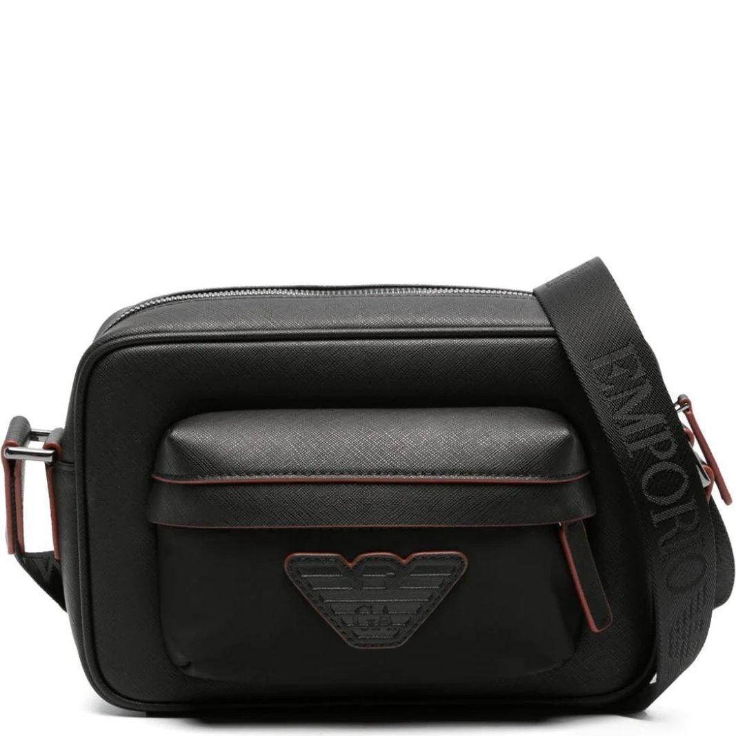 Rankinė per petį vyrams, Juoda, Shoulder bag