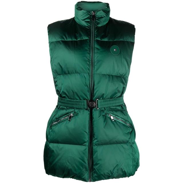 Pūkinė liemenė moterims, Žalia, Two tone statement puffer vest
