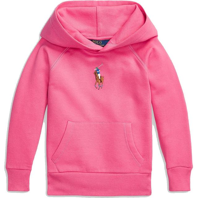 Džemperis mergaitėms, Rožinė, Big pony fleece hoodie (2-6x)