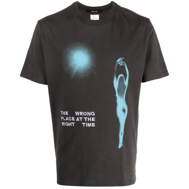 Marškinėliai trump. rankovėmis vyrams, Juoda, Right time kash tee