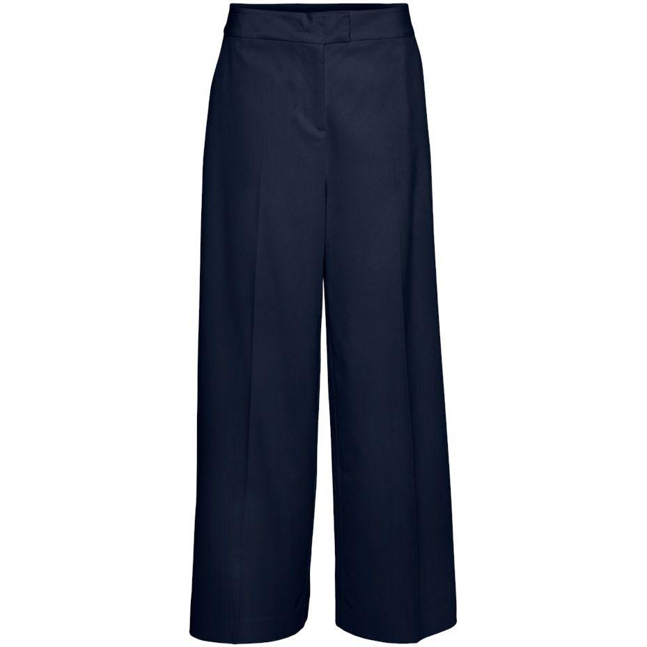 Kelnės moterims, Mėlyna, VMRITA HW WIDE ANKLE