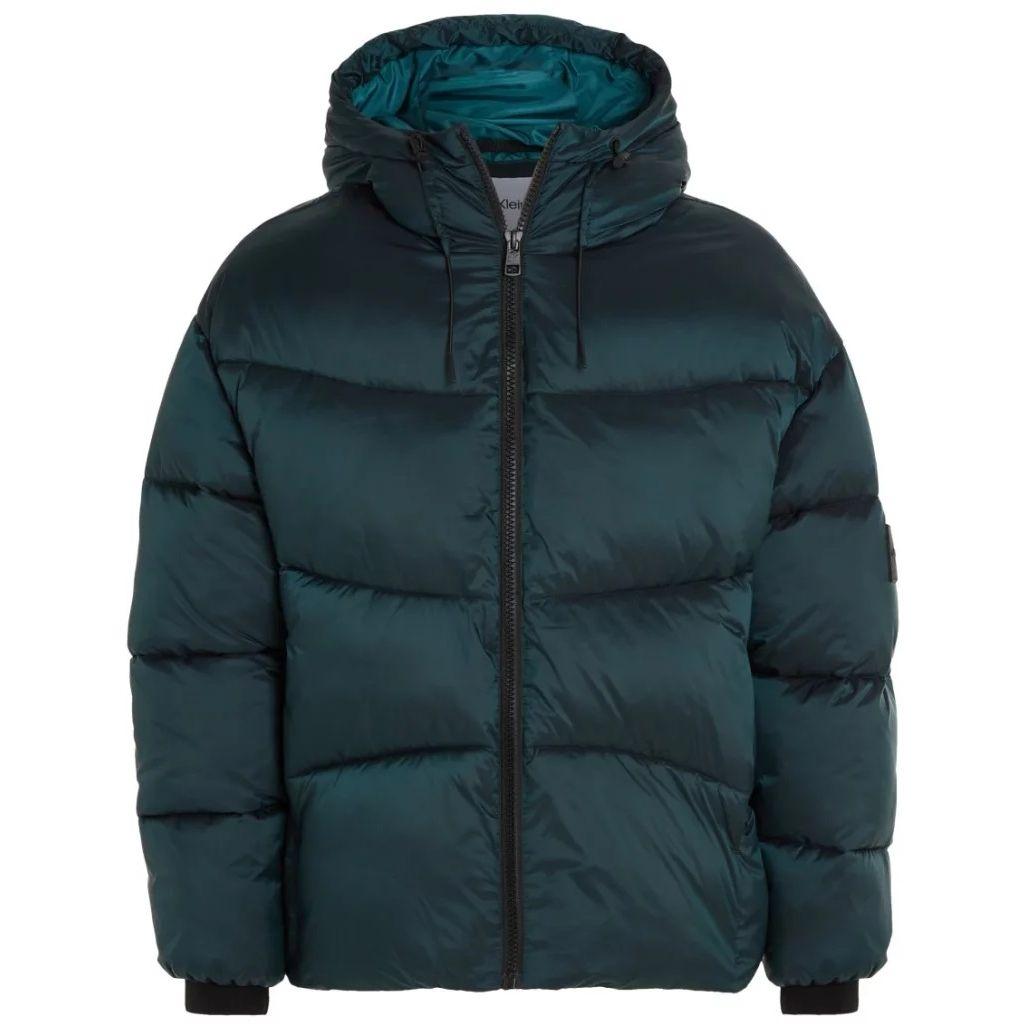 Pūkinė striukė vyrams, Mėlyna, Two tone ripstop puffer