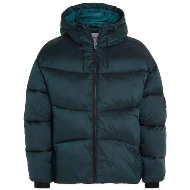 Pūkinė striukė vyrams, Mėlyna, Two tone ripstop puffer