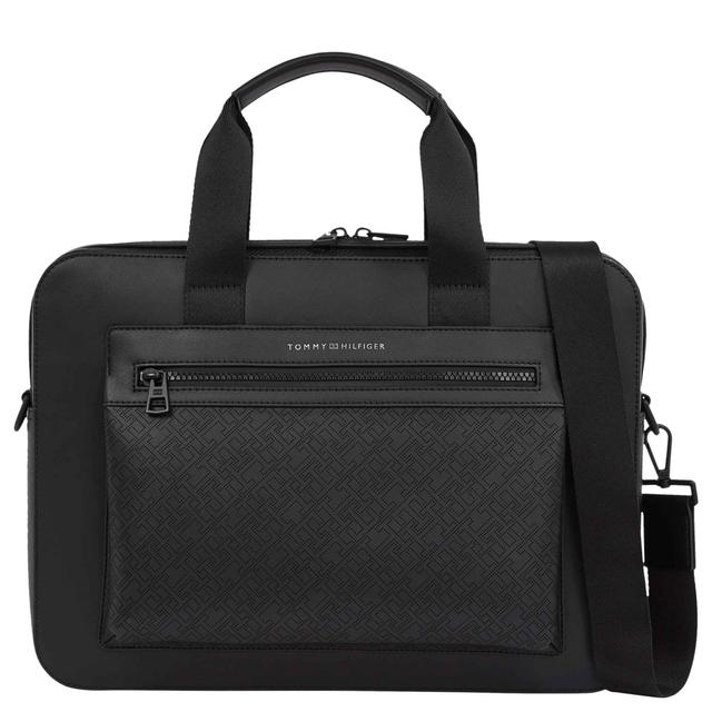 Dėklas kompiuteriui vyrams, Juoda, TH monogram computer bag