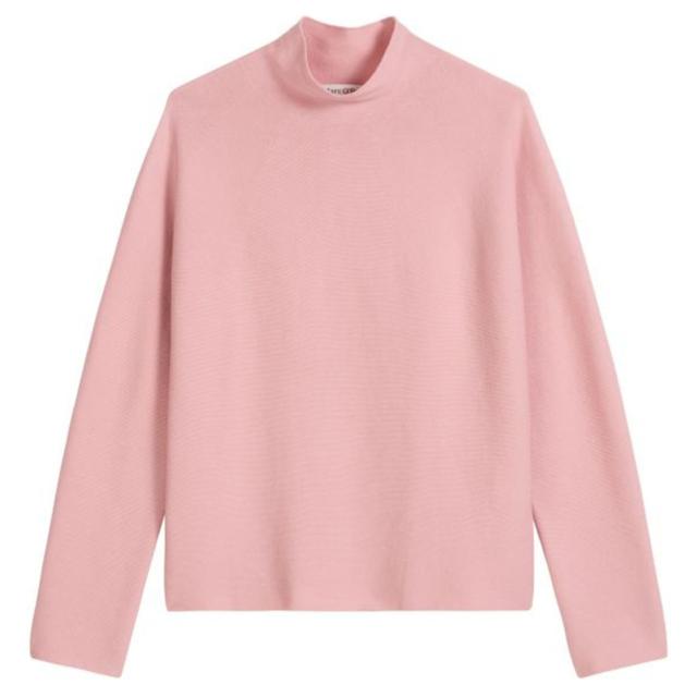 Megztinis su kaklu moterims, Rožinė, 600600660271 Turtleneck