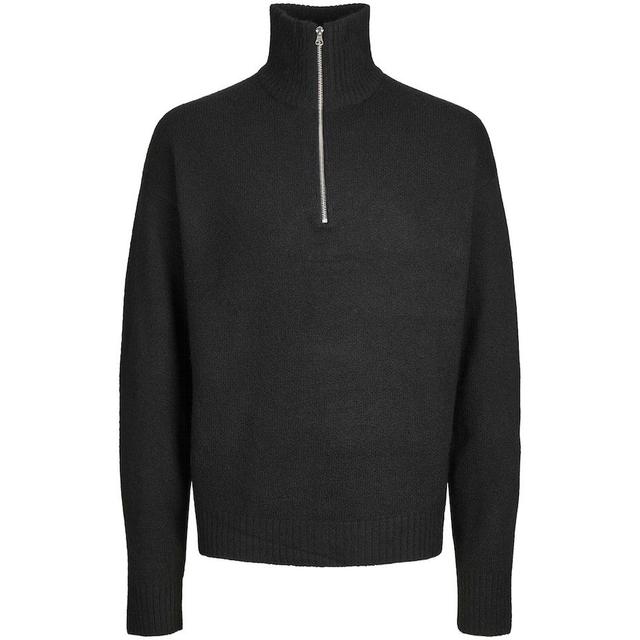 Megztinis vyrams, Juoda, JOROLLIE KNIT HALF ZIP