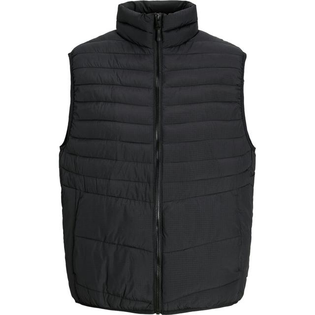 Pūkinė liemenė vyrams, Juoda, State packable bw collar