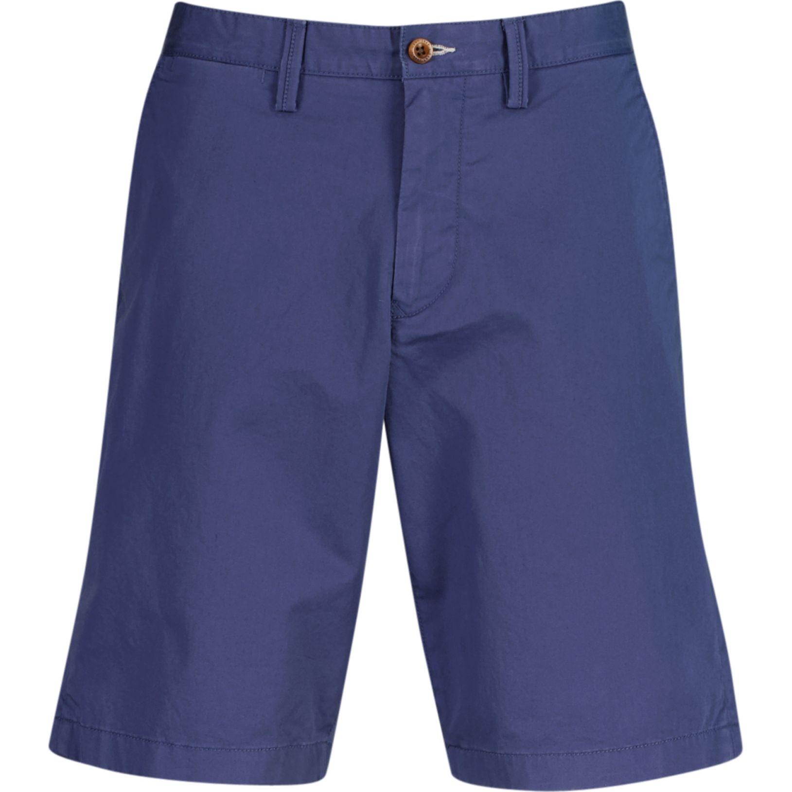 Šortai vyrams, Mėlyna, Relaxed twill shorts