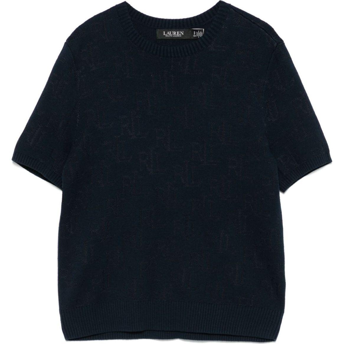 Megztinis moterims, Mėlyna, Jamyzah short sleeve pullover