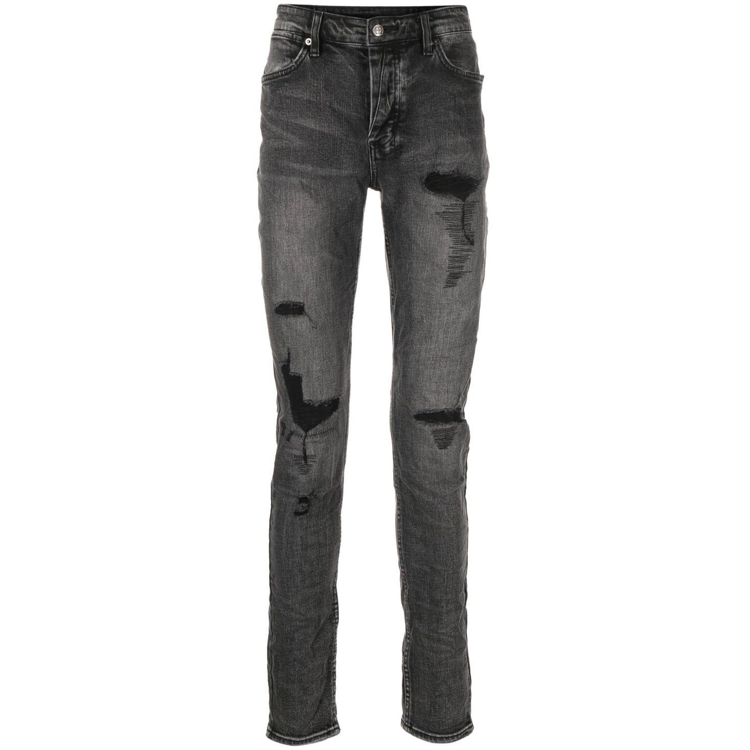 KSUBI 25 Aptempti džinsai vyrams, Juoda, Van winkle angst trashed