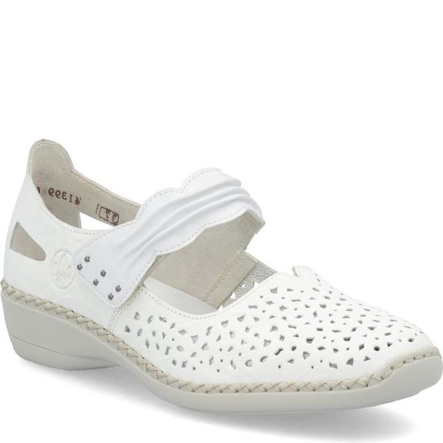 Balerinos moterims, Balta, Ballerinas with strap