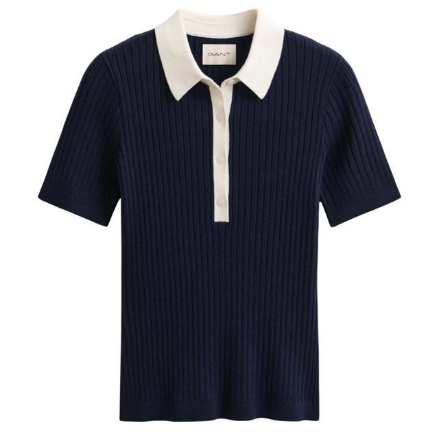 Polo marškiniai trumpos rank. moterims, Mėlyna, 4805473-433 Polo short