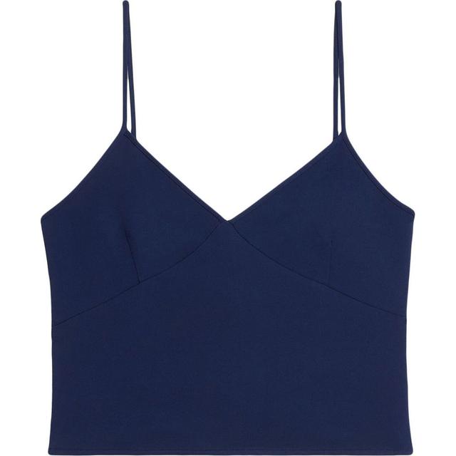 Palaidinės moterims, Mėlyna, V neck tank top