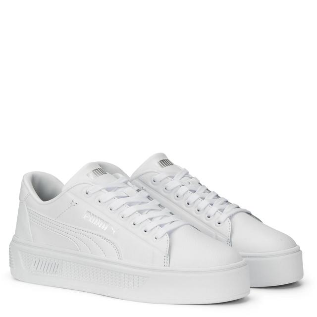 Sportiniai bateliai moterims, Balta, Smash Platform v3 sport shoe