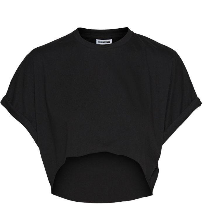 Palaidinės moterims, Juoda, NMNINI S/S CROP TOP