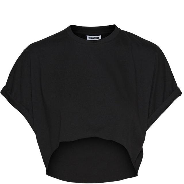 Palaidinės moterims, Juoda, NMNINI S/S CROP TOP